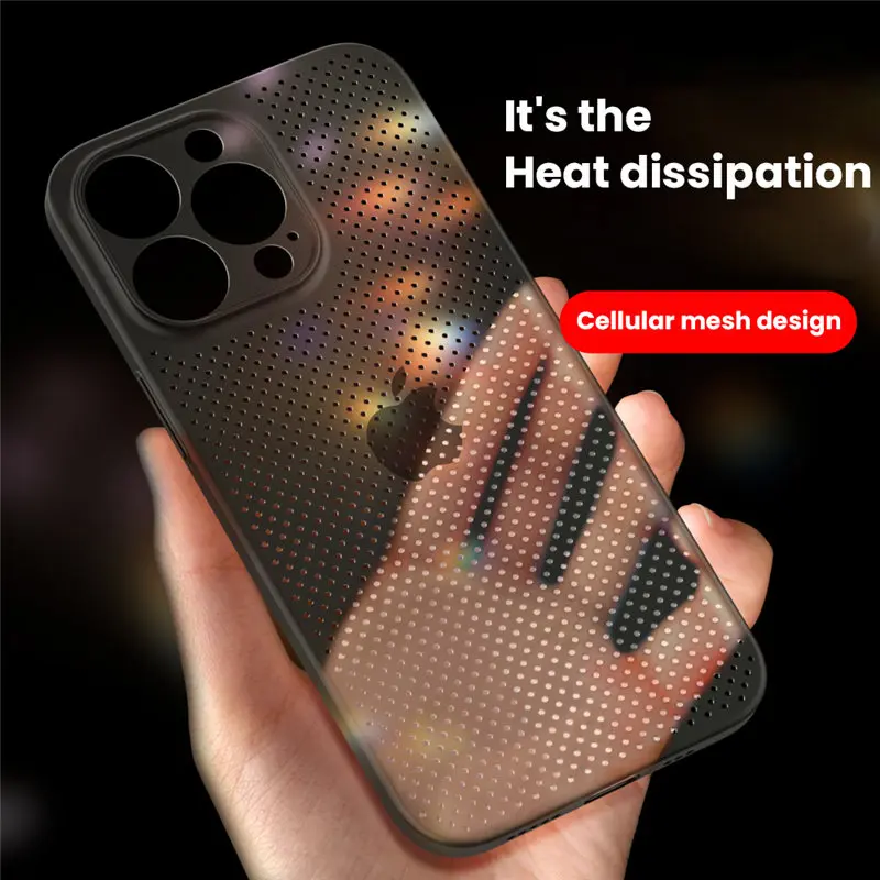 Heat Dissipation Cooling Phone Case For iPhone 14 13 12 11 Pro Max XS Max XR 14 Plus Shockproof Soft Silicone Matte Clear Cover
Heat Dissipation Cooling Phone Case For iPhone 14 13 12 11 Pro Max XS Max XR 14 Plus Shockproof Soft Silicone Matte Clear Cover