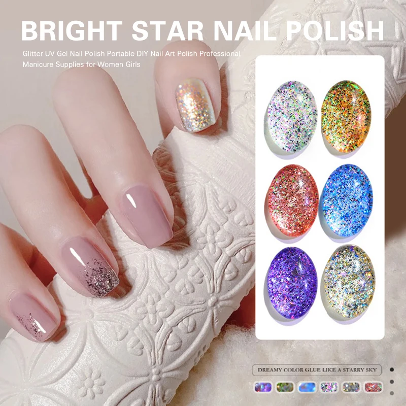 Glitter UV Gel Polish Portable DIY Art Polish Professional Manicure Supplies Unhas Decoradas Postiças Decorations Jelly Gel/
Glitter UV Gel Polish Portable DIY Art Polish Professional Manicure Supplies Unhas Decoradas Postiças Decorations Jelly Gel/
