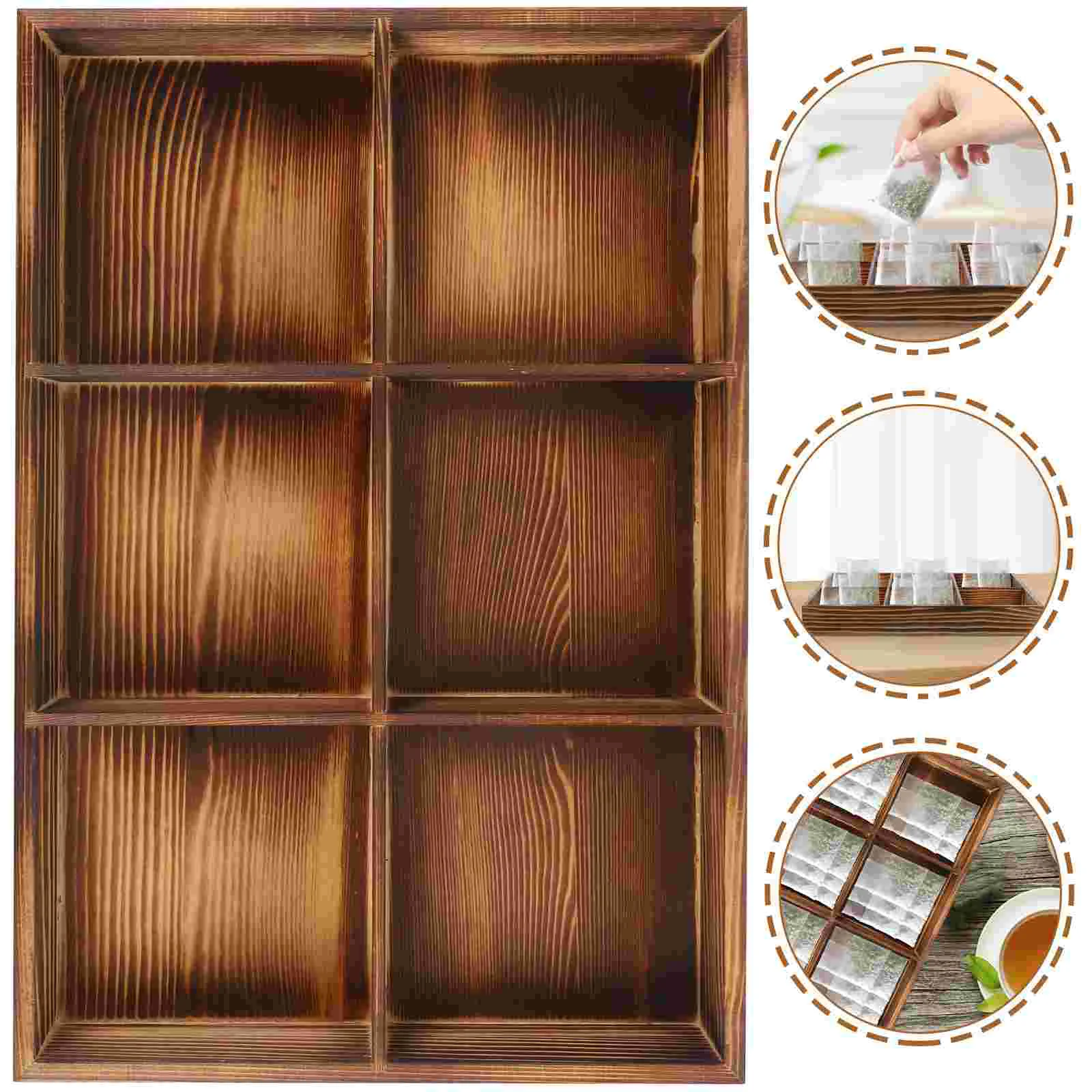 Tea Bag Storage Box Compartments Organizer Wooden Tea Bag Case Coffee Organizing Box 
Tea Bag Storage Box Compartments Organizer Wooden Tea Bag Case Coffee Organizing Box