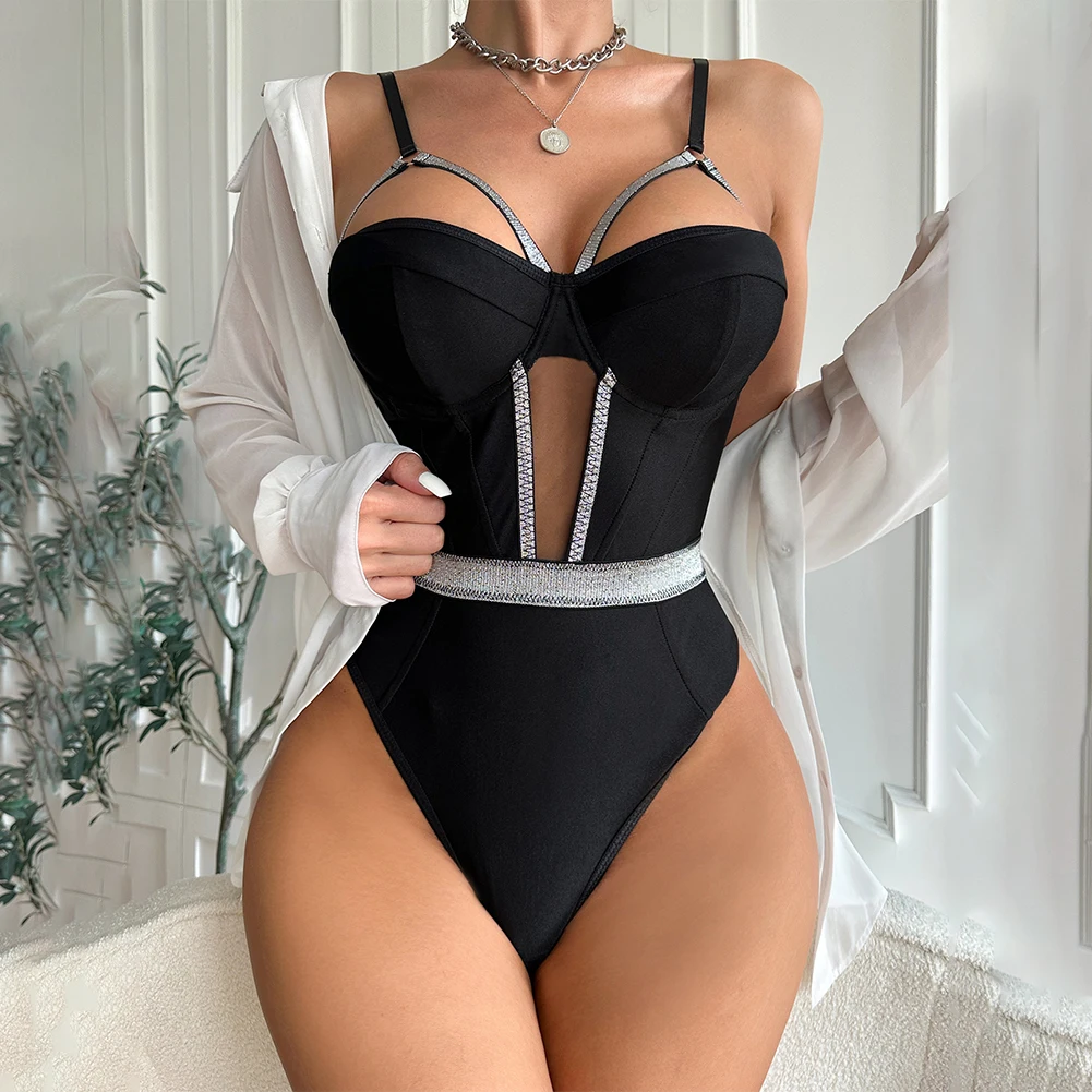 Breast Exposing Shiny Bodysuit Women Sexy Lingerie Sleepwear Shiny Webbing Hollow Out Backless Clubwear Half Cup Sleepwear A50
Breast Exposing Shiny Bodysuit Women Sexy Lingerie Sleepwear Shiny Webbing Hollow Out Backless Clubwear Half Cup Sleepwear A50