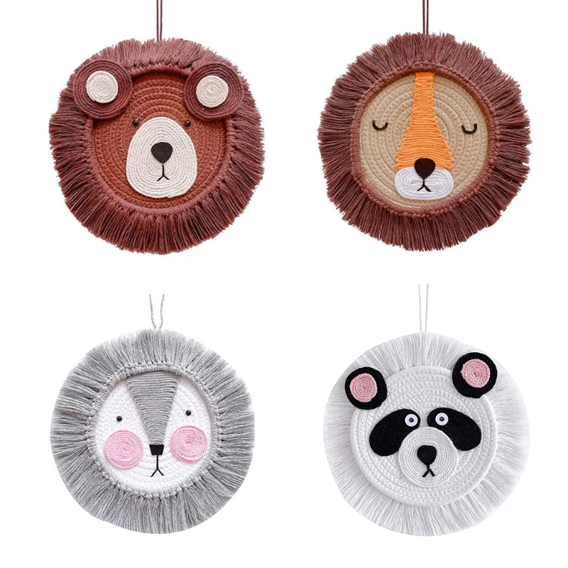 Nordic Hand Woven Cartoon Animal Hanging Decoration Cotton Rope Weaving Animal for Head Ornament Wall Pendant
Nordic Hand Woven Cartoon Animal Hanging Decoration Cotton Rope Weaving Animal for Head Ornament Wall Pendant