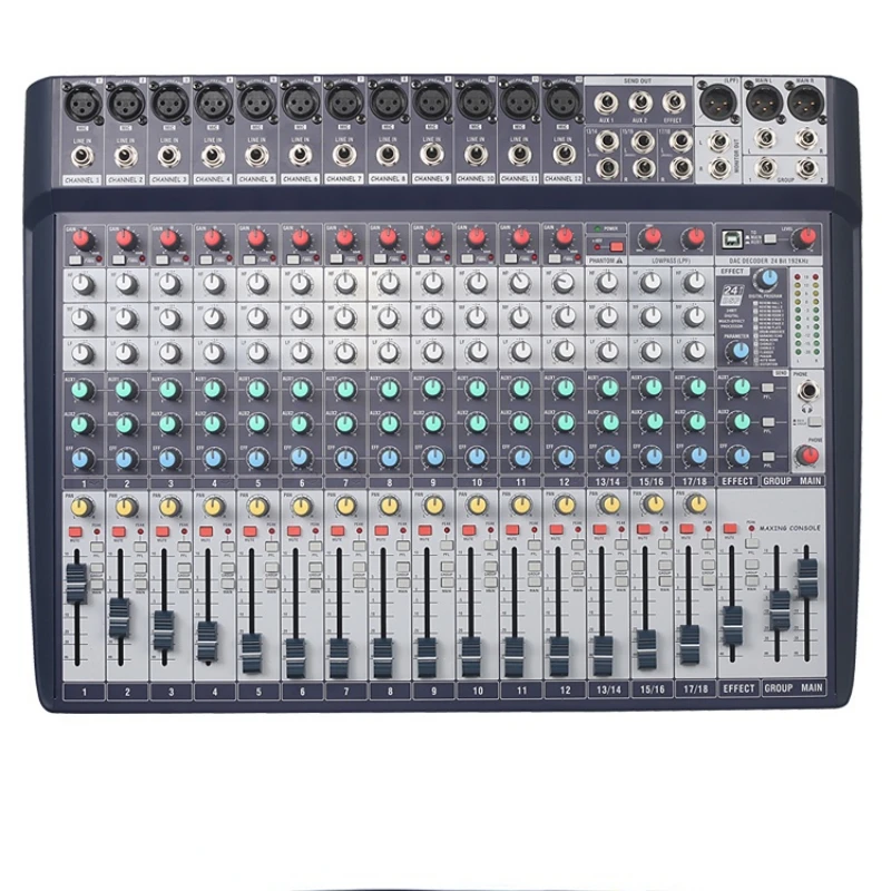 18 channels digital mixer audio mixing console audio mixer with the sound card
18 channels digital mixer audio mixing console audio mixer with the sound card