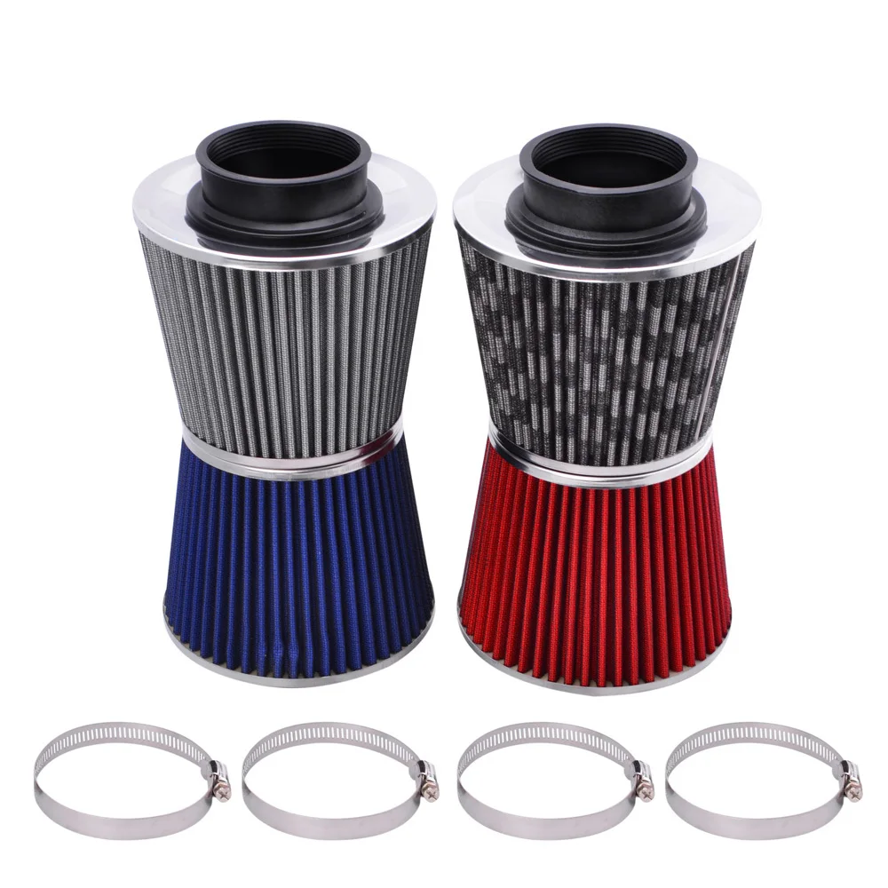 76MM 3 Inch High Flow Cold Air Intake Filter Sport Power Mesh Cone Car Air Filters Universal Induction Kit Car Accessories
76MM 3 Inch High Flow Cold Air Intake Filter Sport Power Mesh Cone Car Air Filters Universal Induction Kit Car Accessories