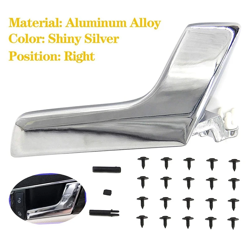 Interior Door Handle Repair Kit Right for Mercedes-Benz X204 GLK W204 C-Class Aluminum Alloy Shiny Silver 2047202663
Interior Door Handle Repair Kit Right for Mercedes-Benz X204 GLK W204 C-Class Aluminum Alloy Shiny Silver 2047202663