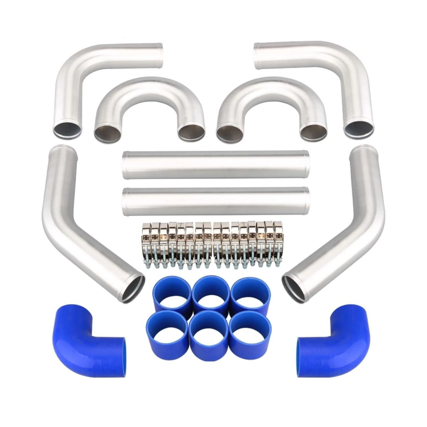 

ALUMINUM TURBO INTERCOOLER PIPING KIT/ PIPES / CLAMP/ COUPLER/ UNIVERSAL 2.5" INCH OD 63 mm/3" INCH OD 76 mm