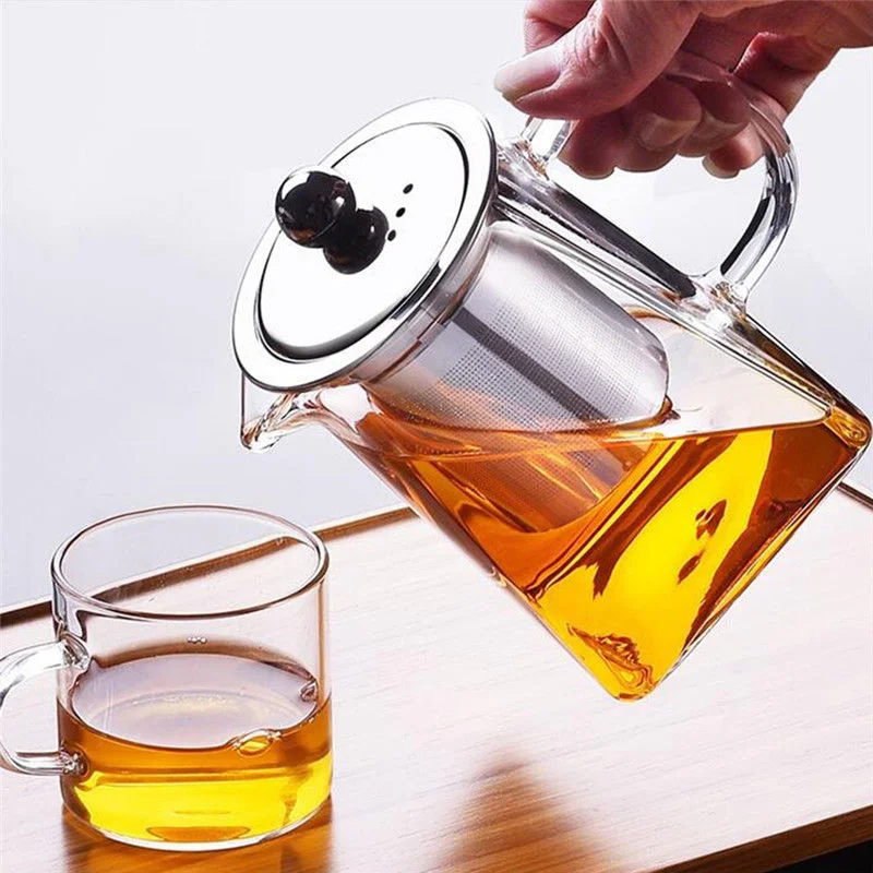 Stainless Steel Infuser Strainer Heat Resistant Glass Tea Pot Tea Cup for Loose Leaf Tea
Stainless Steel Infuser Strainer Heat Resistant Glass Tea Pot Tea Cup for Loose Leaf Tea