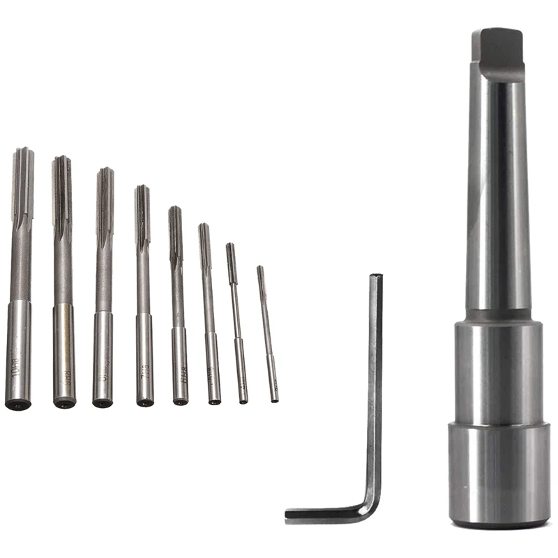 8Pcs HSS H7 Machine Reamer Straight Shank Chucking Reamers Set With Annular Cutter Arbor With Morse Taper MT3
8Pcs HSS H7 Machine Reamer Straight Shank Chucking Reamers Set With Annular Cutter Arbor With Morse Taper MT3