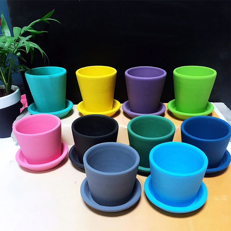 1 Piece Mini Teeny Colourful Terracotta Pot Clay Ceramic Pottery Planter Cactus Cute Flower Pots Succulent Nursery Pots
1 Piece Mini Teeny Colourful Terracotta Pot Clay Ceramic Pottery Planter Cactus Cute Flower Pots Succulent Nursery Pots