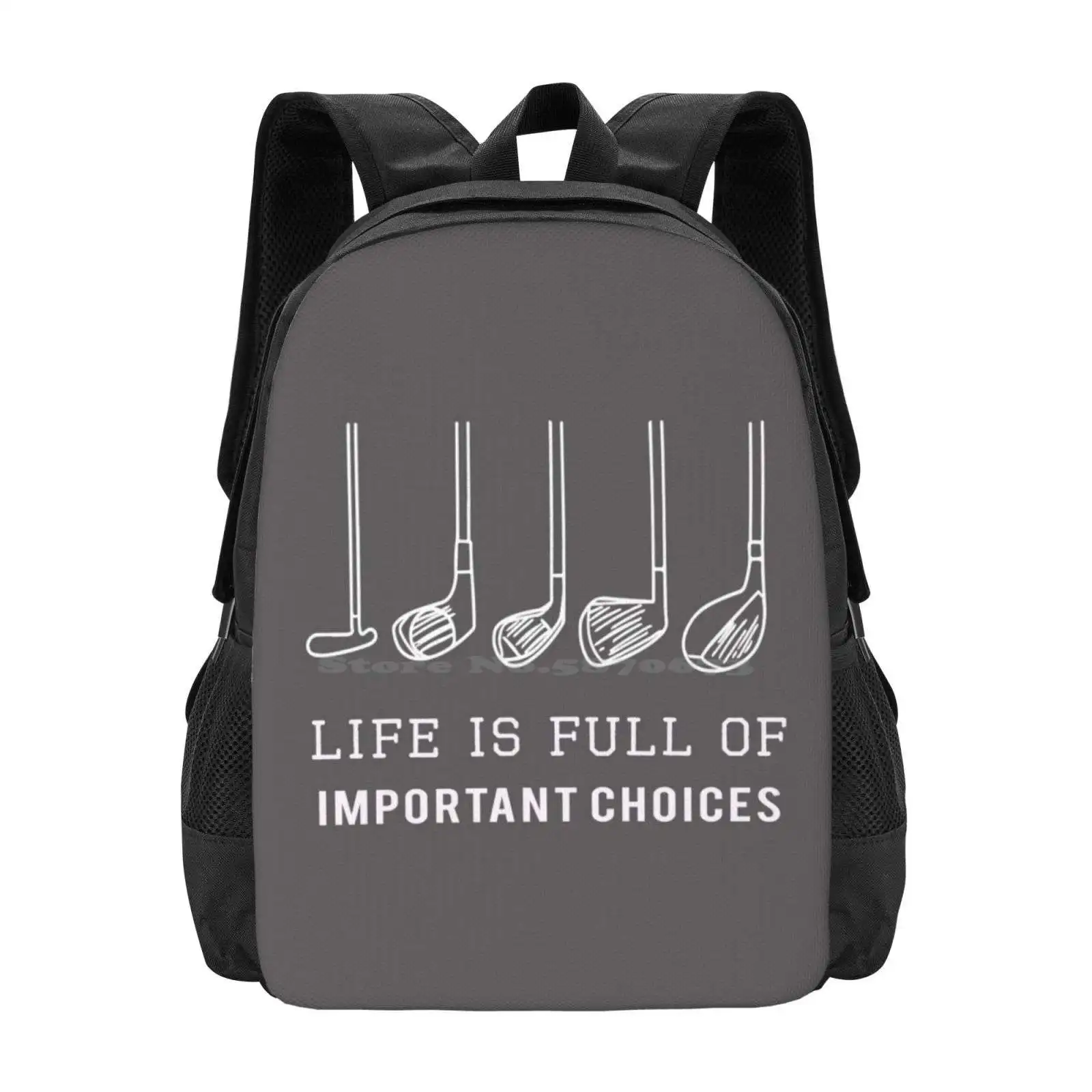 Funny Life Is Full Of Important Choices Golf Gift For Golfers Hot Sale Backpack Fashion Bags Boys Golf Christian Golf Cute Golf
Funny Life Is Full Of Important Choices Golf Gift For Golfers Hot Sale Backpack Fashion Bags Boys Golf Christian Golf Cute Golf