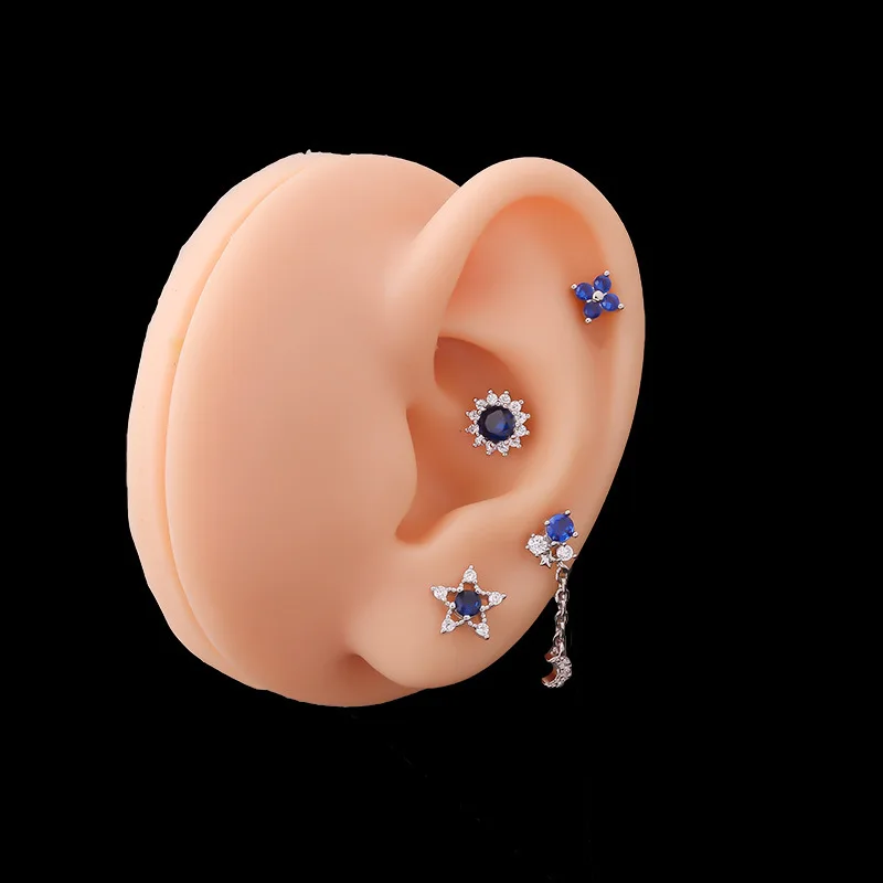 1 Piece Fashion Piercing Jewelry Flower Shaped Piercing Star Shape Earring Cross Screw Back Earring Cartilage Helix Ear Piercing
1 Piece Fashion Piercing Jewelry Flower Shaped Piercing Star Shape Earring Cross Screw Back Earring Cartilage Helix Ear Piercing