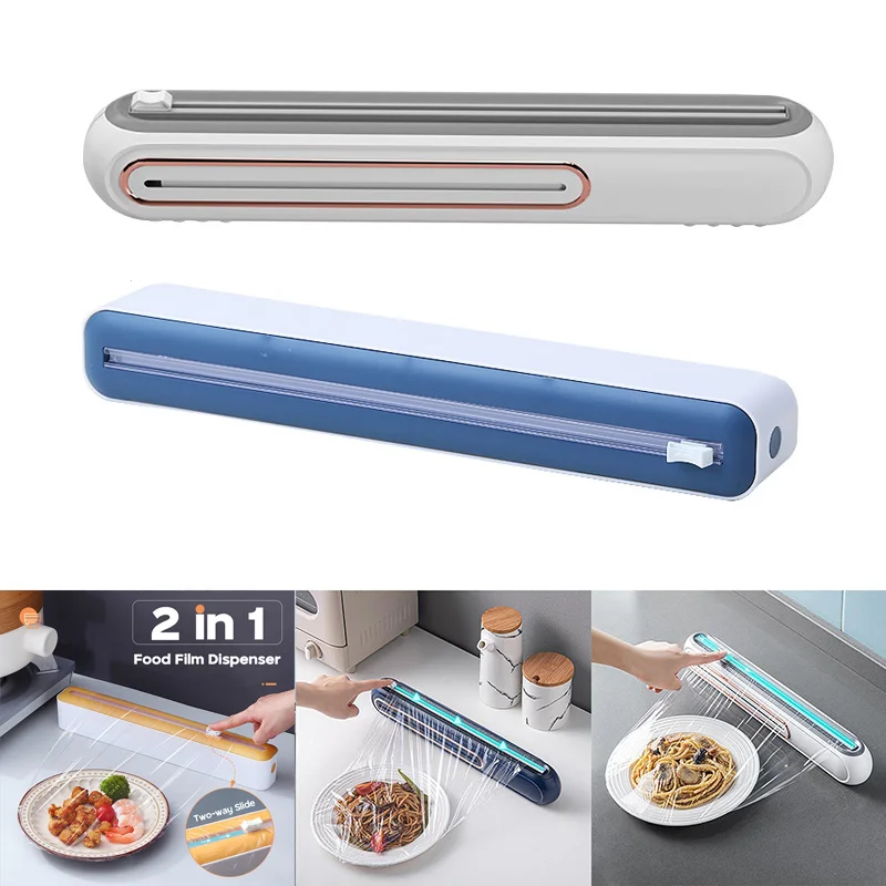 New Film Cutter Plastic Wrap Dispenser Tin Aluminum Foil Dispenser Cutter Suction Cup Adjustable Household Kitchen Food Storage 
New Film Cutter Plastic Wrap Dispenser Tin Aluminum Foil Dispenser Cutter Suction Cup Adjustable Household Kitchen Food Storage