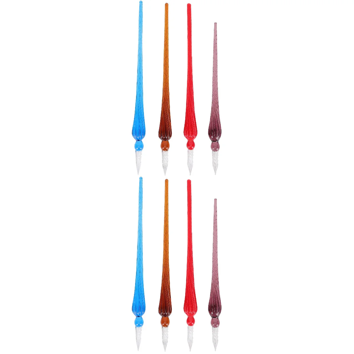 8 Pcs Convenient Glass Pens Portable Dip Pens Delicate Glass Dip Pens Calligraphy Accessory
8 Pcs Convenient Glass Pens Portable Dip Pens Delicate Glass Dip Pens Calligraphy Accessory