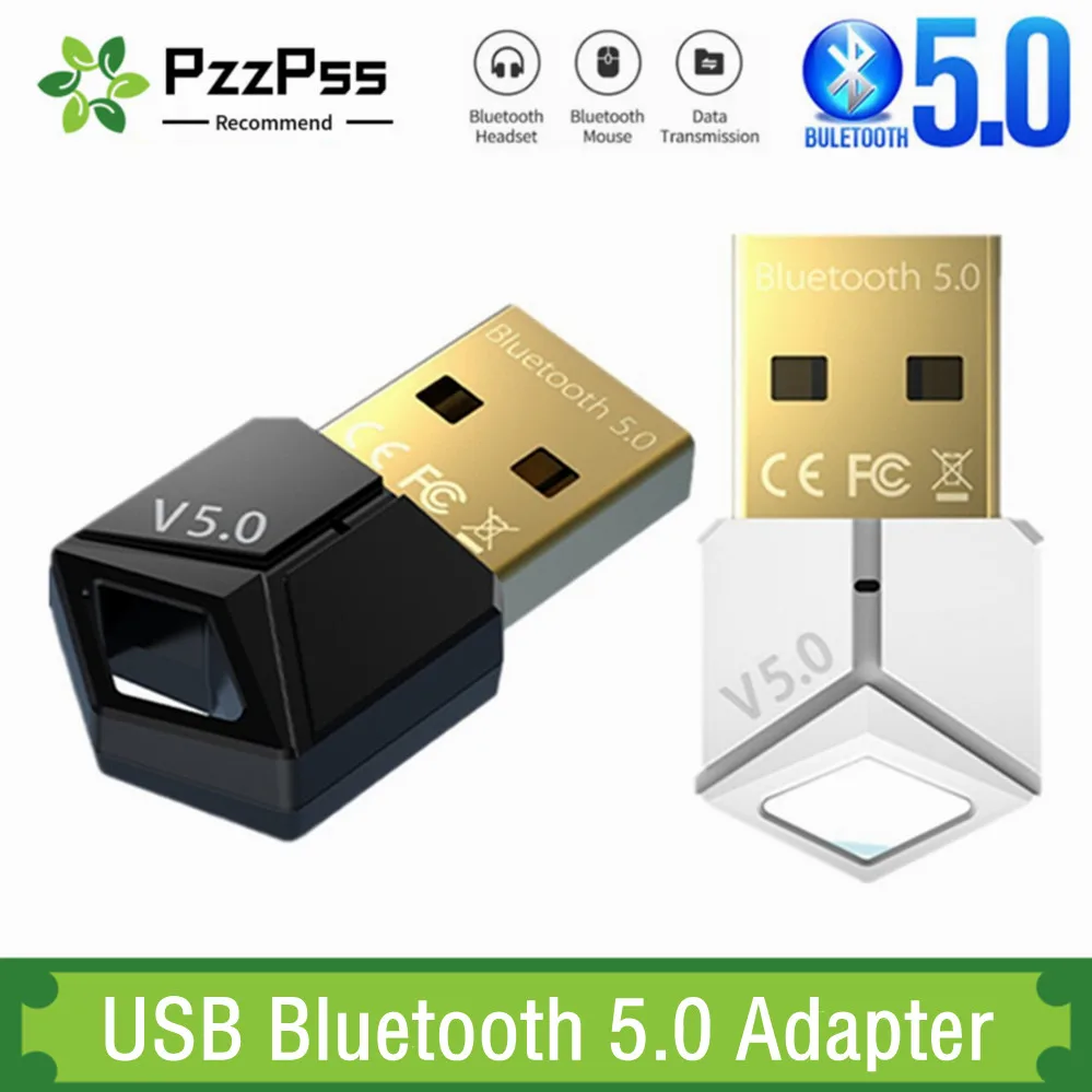 

PzzPss Mini Wireless M25 USB Bluetooth 5.0 Adapter Receiver Dongle Low Latency Music Mini Bluthooth Transmitter For PC Laptop