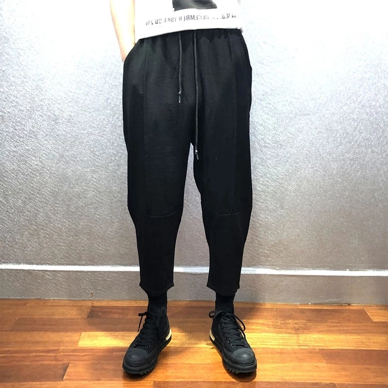 Men's Black Slim Fit Loose Cut Pants Dark Black Full Color With Cotton Hemp Thin Handsome Wide Leg Pants Trend Pants
Men's Black Slim Fit Loose Cut Pants Dark Black Full Color With Cotton Hemp Thin Handsome Wide Leg Pants Trend Pants