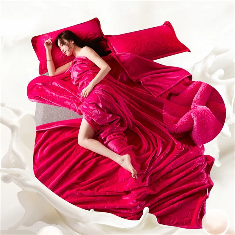 Fleece Soft Warm Velvet Blanket Autumn Winter Warm Couch Bed duvet luxury solid Blankets large thick twin Bed Bedspread Blanket
Fleece Soft Warm Velvet Blanket Autumn Winter Warm Couch Bed duvet luxury solid Blankets large thick twin Bed Bedspread Blanket
