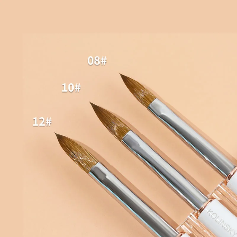 100% Pure Kolinsky Acrylic White Nail Brush Oval Crystal Handle Sable Liquid Powder Diy Nail Drawing Tools
100% Pure Kolinsky Acrylic White Nail Brush Oval Crystal Handle Sable Liquid Powder Diy Nail Drawing Tools