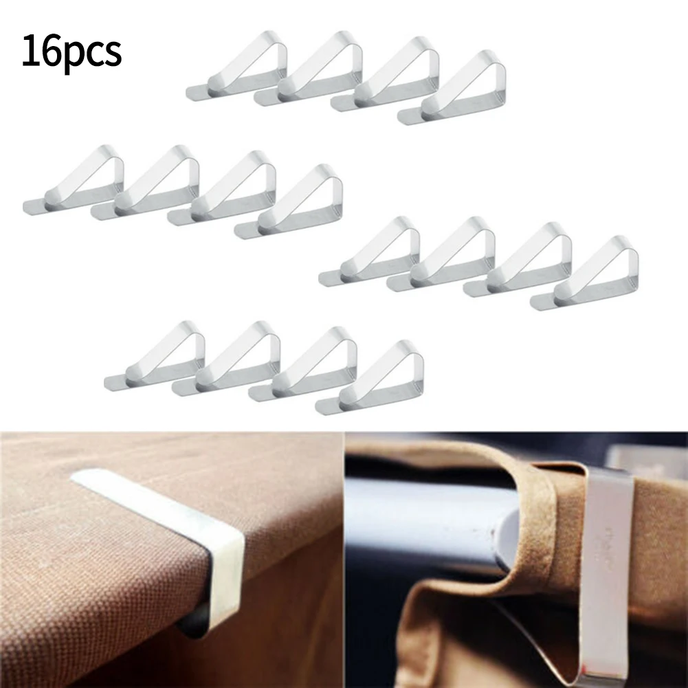 16Pcs Stainless Steel Tablecloth Clips Holder Cloth Clamps Outdoor Camping Picnic Weddings Party Table Cover Clip Home Supplies
16Pcs Stainless Steel Tablecloth Clips Holder Cloth Clamps Outdoor Camping Picnic Weddings Party Table Cover Clip Home Supplies