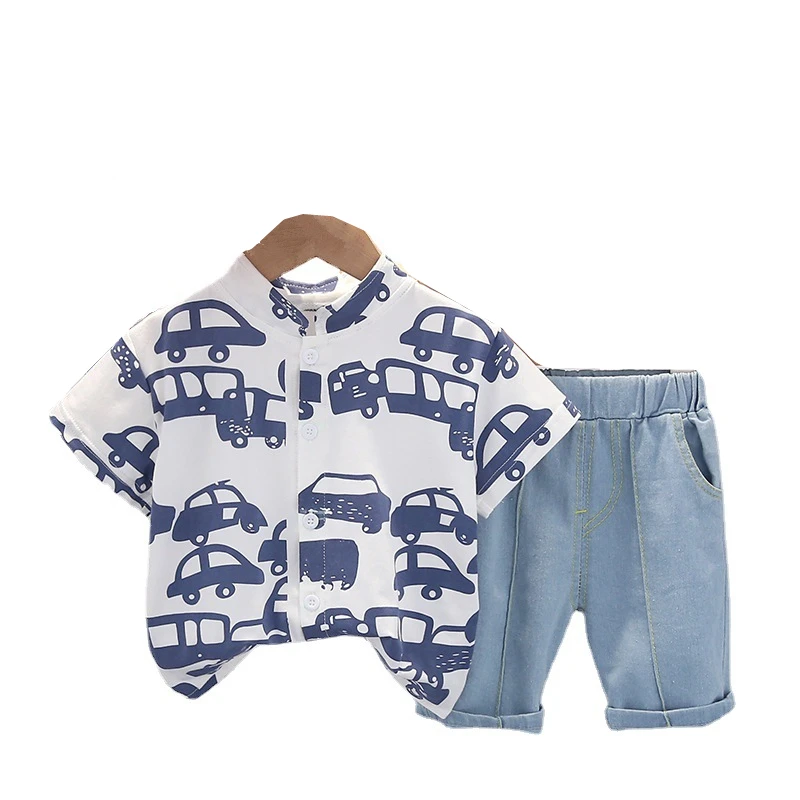 New Summer Baby Clothes Suit Children Boys Casual Cotton Shirt Shorts 2Pcs/Sets Toddler Fashion Costume Infant Kids Tracksuits 
New Summer Baby Clothes Suit Children Boys Casual Cotton Shirt Shorts 2Pcs/Sets Toddler Fashion Costume Infant Kids Tracksuits