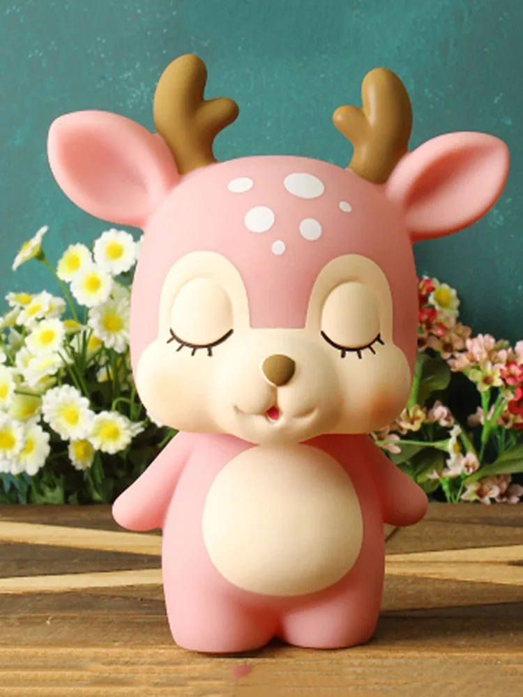 Resin Coin Piggy Bank Creative Cute Cartoon Deer-shaped Piggy Bank Living Room Bedroom Desktop Decoration Ornaments Money Boxes
Resin Coin Piggy Bank Creative Cute Cartoon Deer-shaped Piggy Bank Living Room Bedroom Desktop Decoration Ornaments Money Boxes