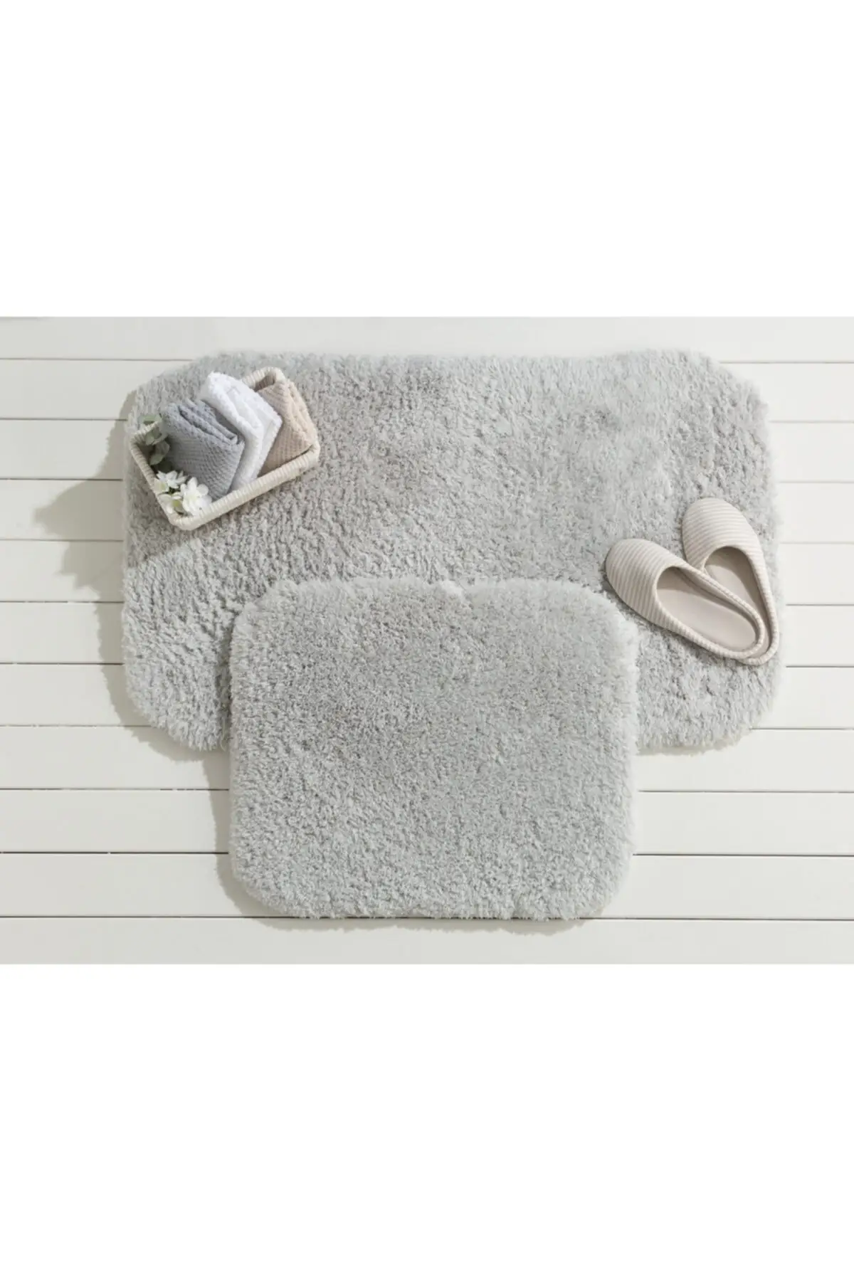 

Madame Coco Sheep Bath Mat - Gray - 50x80 + 45x50 Cm