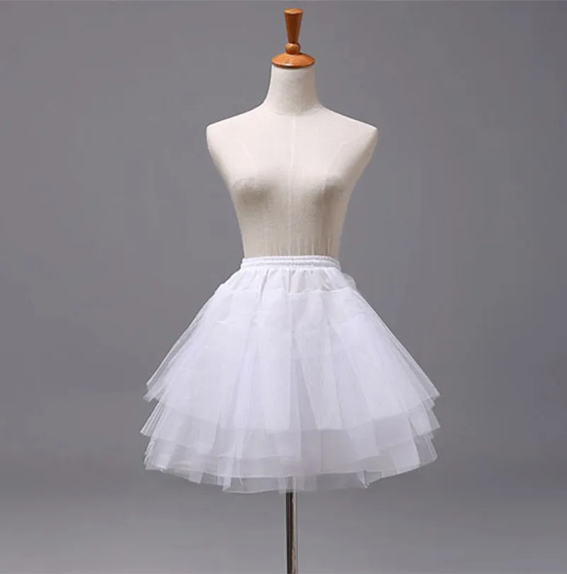 

Lolita Dress Skirt Flower Girls Underskirt Boneless Skirt Cosplay Ball Gown Petticoat Elastic Waist Petticoat All-match Bustle