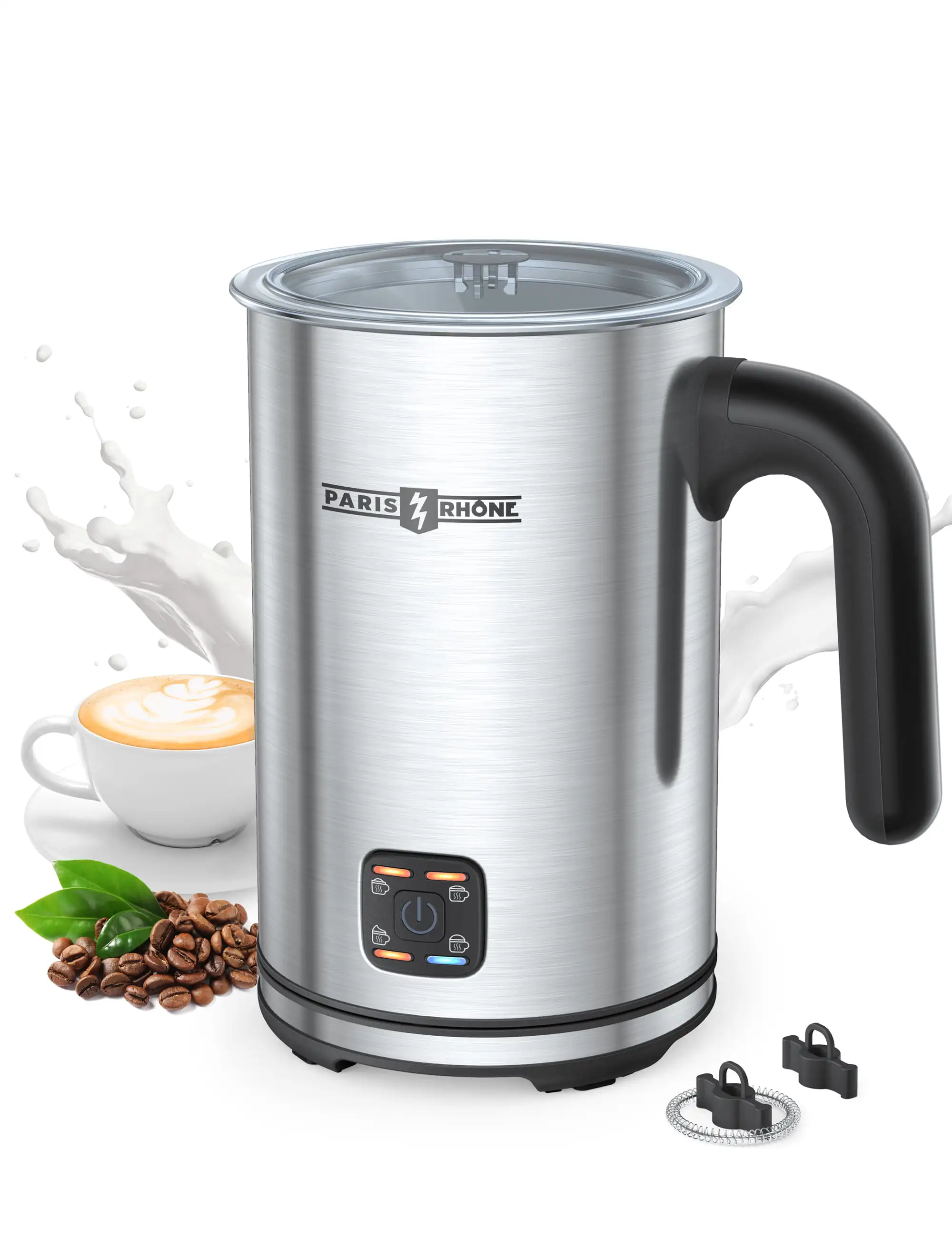 Milk Frother, 4-in-1 Electric Milk Steamer, 10.1oz/300ml Milk Warmer, Milk Steamer for Latte, Cappuccino, Macchiato, Hot Chocol
Milk Frother, 4-in-1 Electric Milk Steamer, 10.1oz/300ml Milk Warmer, Milk Steamer for Latte, Cappuccino, Macchiato, Hot Chocol