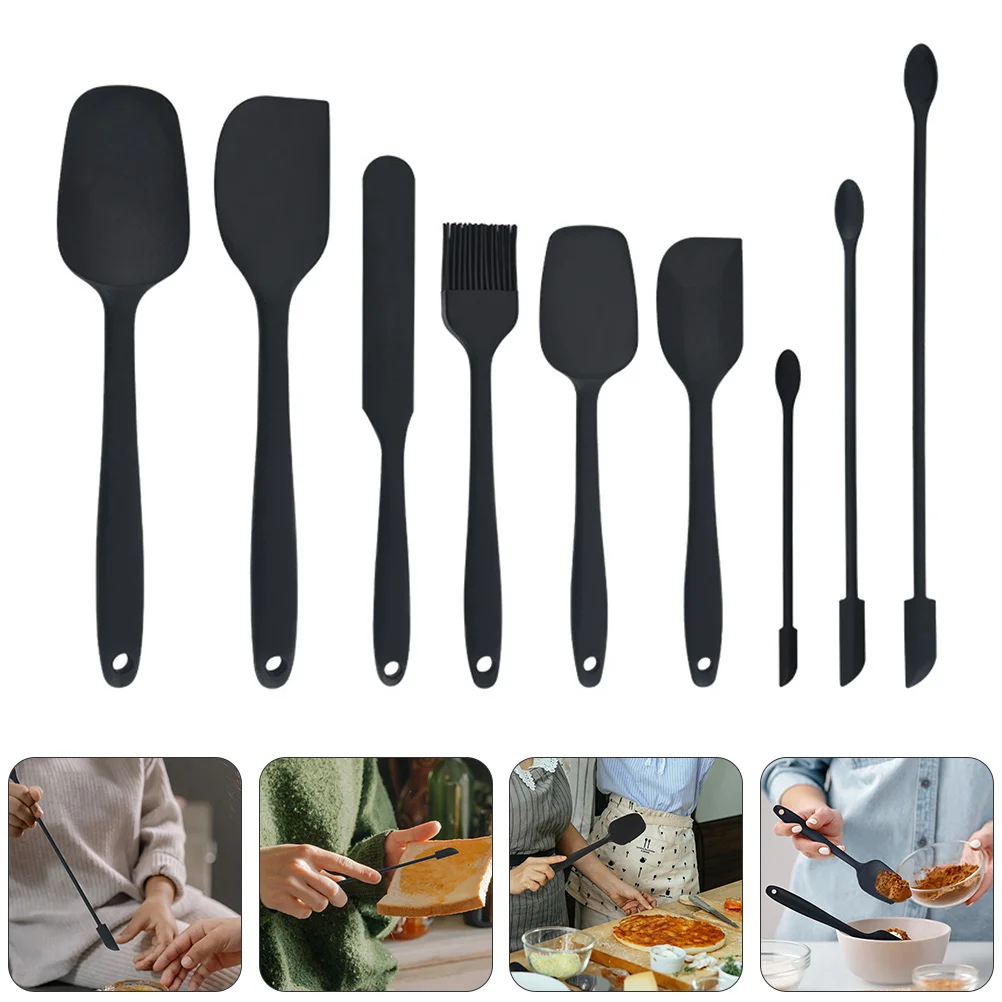 9 Pcs Piece Kitchenware Set Cream Scraping Spoons Jam Spatulas Dough Scraper Practical Cake Silica Gel Condiment
9 Pcs Piece Kitchenware Set Cream Scraping Spoons Jam Spatulas Dough Scraper Practical Cake Silica Gel Condiment