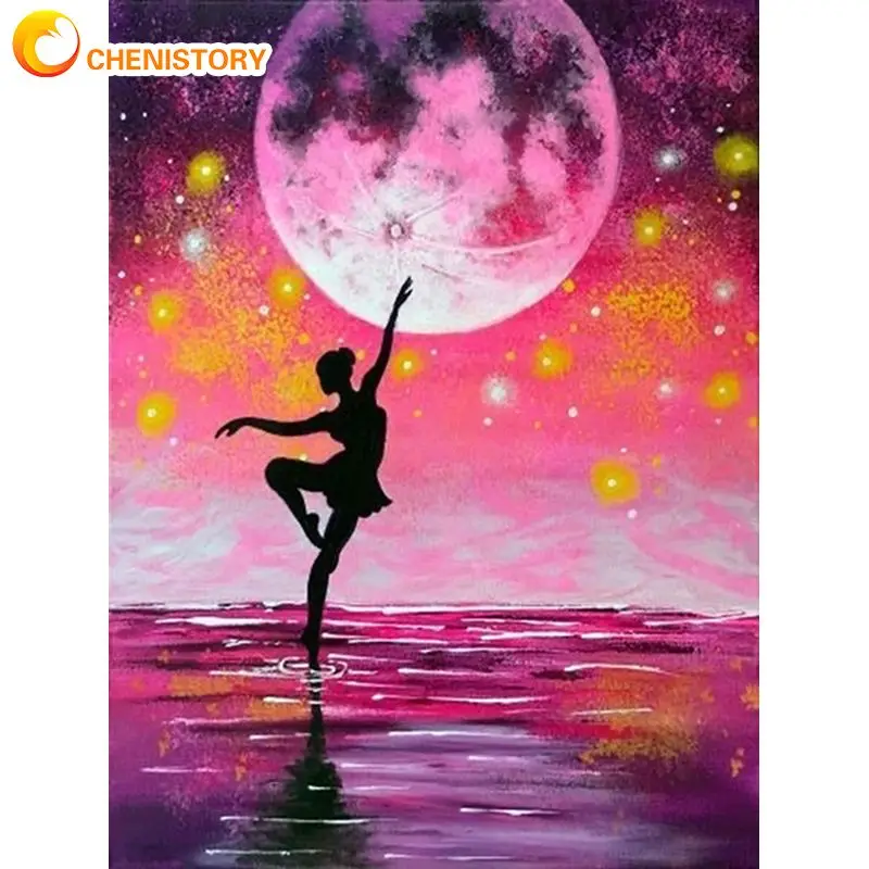 CHENISTORY 5D Diy Diamond Painting Moon Landscape Sale Diamond Embroidery Rhinestone Picture Full Square / Round Ballet Girl Hom
CHENISTORY 5D Diy Diamond Painting Moon Landscape Sale Diamond Embroidery Rhinestone Picture Full Square / Round Ballet Girl Hom