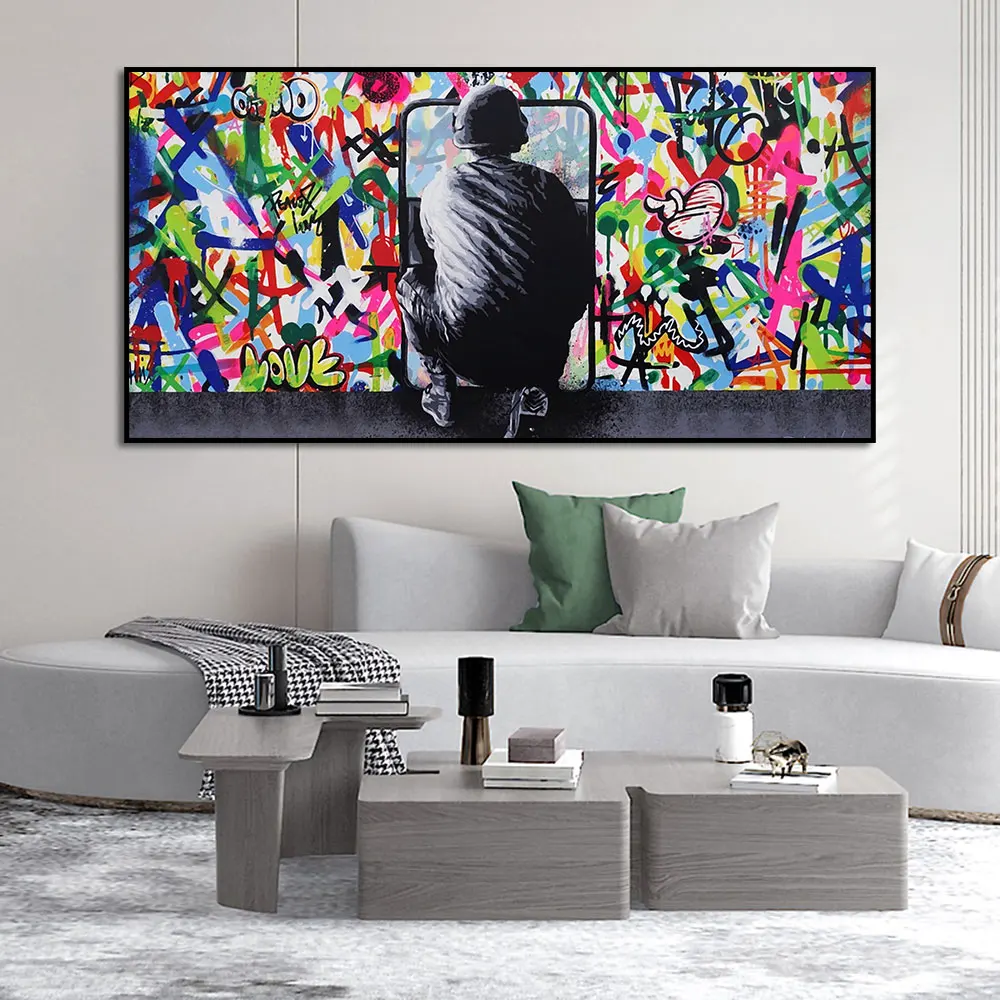 Modern Street Graffiti Art Posters and Prints Canvas Painting Wall Art Xplore Secrets Picture for Living Room Home Decoration
Modern Street Graffiti Art Posters and Prints Canvas Painting Wall Art Xplore Secrets Picture for Living Room Home Decoration