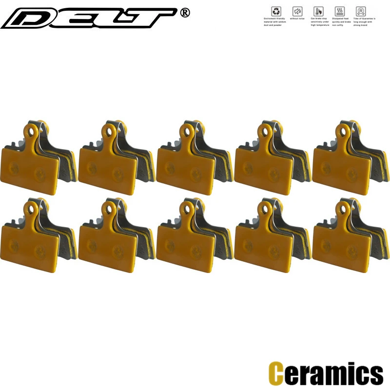 10 Pair Ceramics Bicycle Disc Brake Pads For SHIMANO G01S XTR M9000 BR-M985 Deore M785 G04Ti, G04S, G03A, G03S, J04C, J03A M7100
10 Pair Ceramics Bicycle Disc Brake Pads For SHIMANO G01S XTR M9000 BR-M985 Deore M785 G04Ti, G04S, G03A, G03S, J04C, J03A M7100