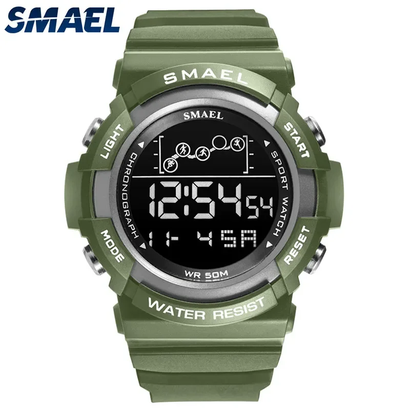 Sport Watch Men Digitak Clock SMAEL Mens Wristwatches LED Alarm Clocks Male Army Green Bracelet 1426 Waterproof Watches Digital
Sport Watch Men Digitak Clock SMAEL Mens Wristwatches LED Alarm Clocks Male Army Green Bracelet 1426 Waterproof Watches Digital