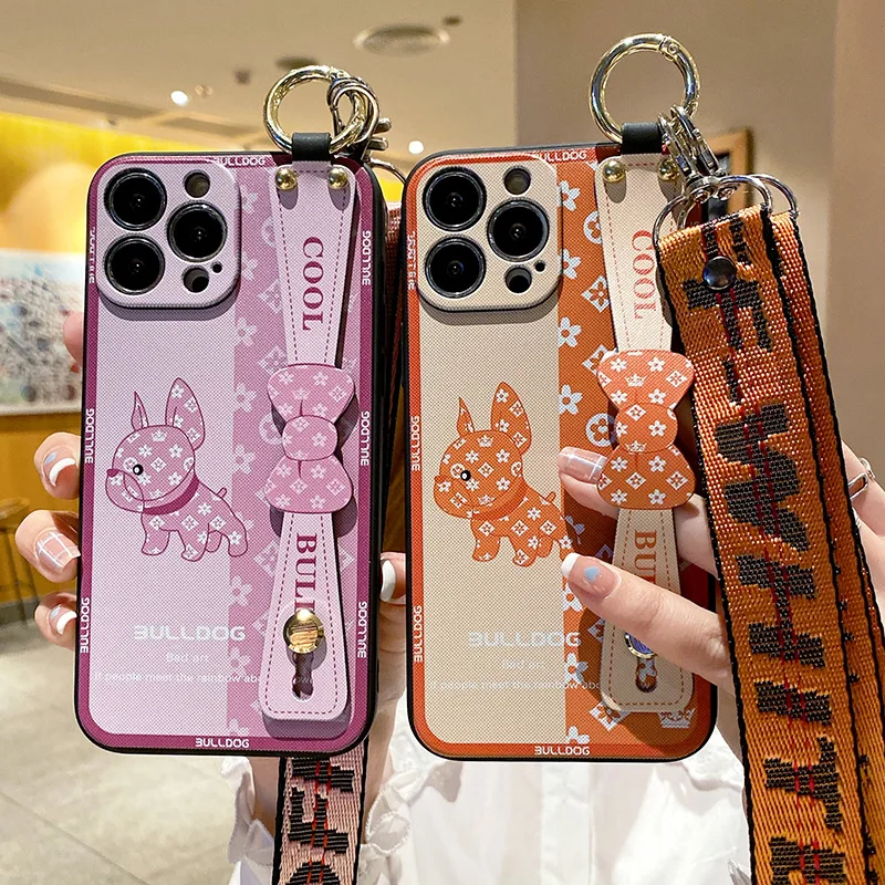 Cartoon Dog Wrist Strap Band Soft TPU Case with Lanyard for iPhone 14 13 12 Pro Max Plus Mini 11 X XS XR 8 7 Back Cover
Cartoon Dog Wrist Strap Band Soft TPU Case with Lanyard for iPhone 14 13 12 Pro Max Plus Mini 11 X XS XR 8 7 Back Cover