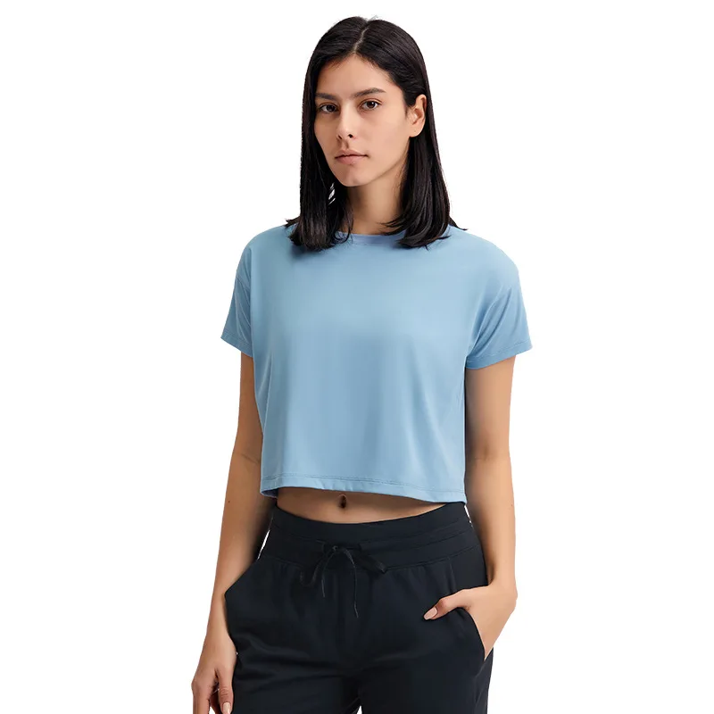 Sexy Fitness Yoga Femme T -shirt Cropped Crop Top Quick Drying Loose And Breathable Sports Runnings Gym Clothes Blouses Women
Sexy Fitness Yoga Femme T -shirt Cropped Crop Top Quick Drying Loose And Breathable Sports Runnings Gym Clothes Blouses Women