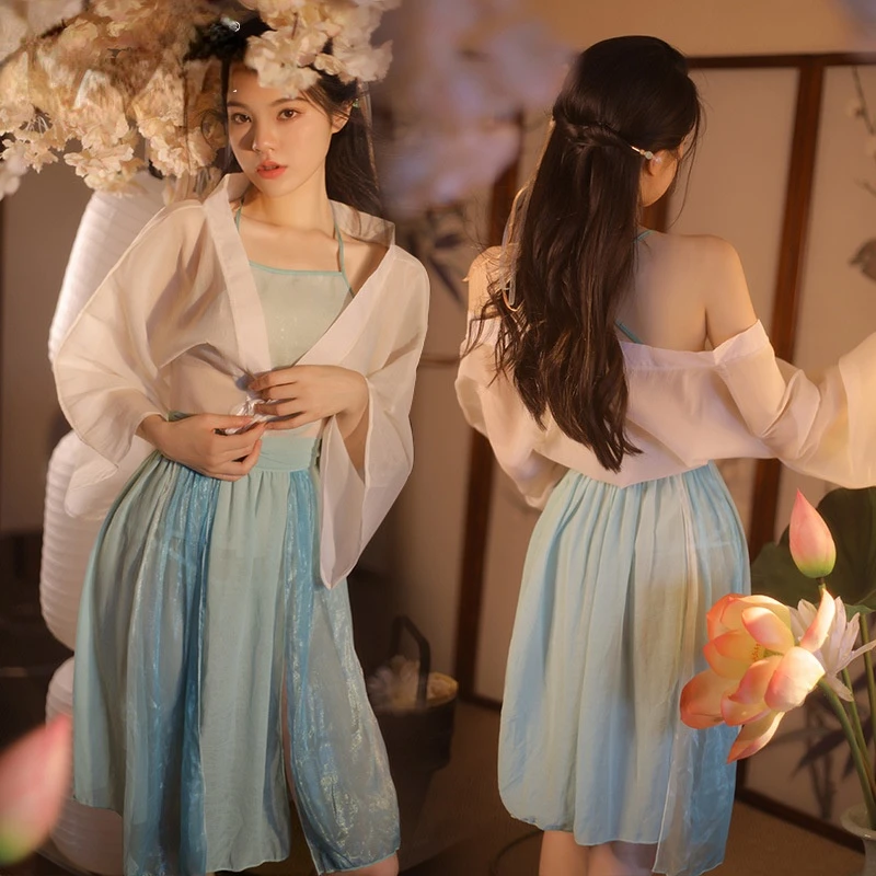 Sexy Underwear Ancient Style Chinese Ancient Noble Daughter Suit Han Suit Wind Belly Pocket Sexy Uniform Temptation Sexy Set
Sexy Underwear Ancient Style Chinese Ancient Noble Daughter Suit Han Suit Wind Belly Pocket Sexy Uniform Temptation Sexy Set