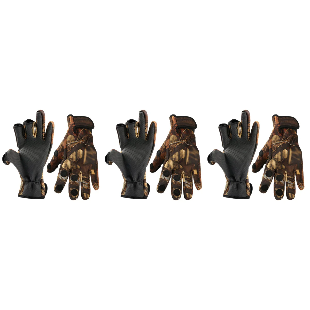 3 пары модных зимних неопреновых Противоскользящих термических 3-пальцевых экспозиций для вождения, езды на велосипеде, рыбалки 
3 пары модных зимних неопреновых Противоскользящих термических 3-пальцевых экспозиций для вождения, езды на велосипеде, рыбалки