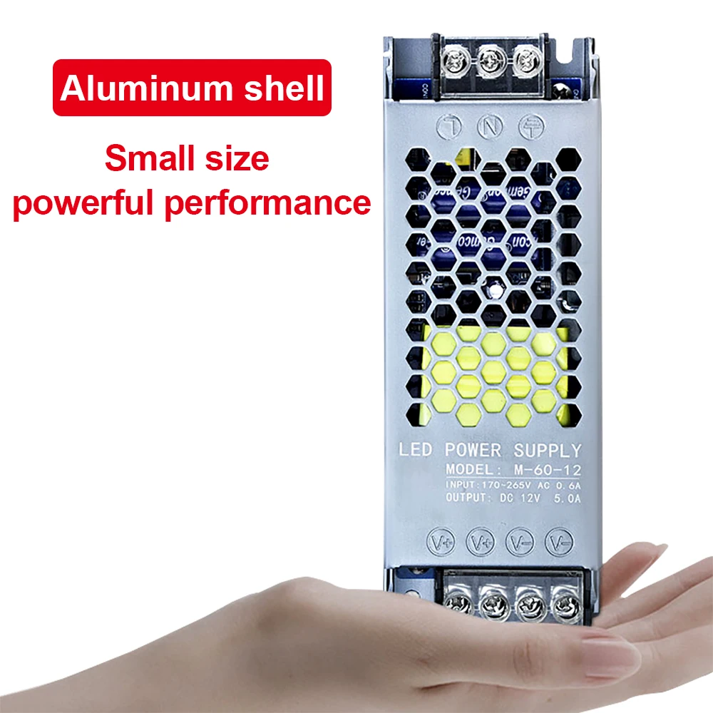 Lighting Transformers DC 12V 24V LED Power Supply 60W 100W 150W 200W 300W 400W AC190-240V Ultra Thin No fan No noise LED Driver.
Lighting Transformers DC 12V 24V LED Power Supply 60W 100W 150W 200W 300W 400W AC190-240V Ultra Thin No fan No noise LED Driver.