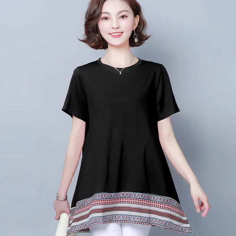 2022 Summer New Cotton T Shirt Woman short Sleeve Shirt Loose Korean Style Woman T-shirt Women Shirts J377
2022 Summer New Cotton T Shirt Woman short Sleeve Shirt Loose Korean Style Woman T-shirt Women Shirts J377
