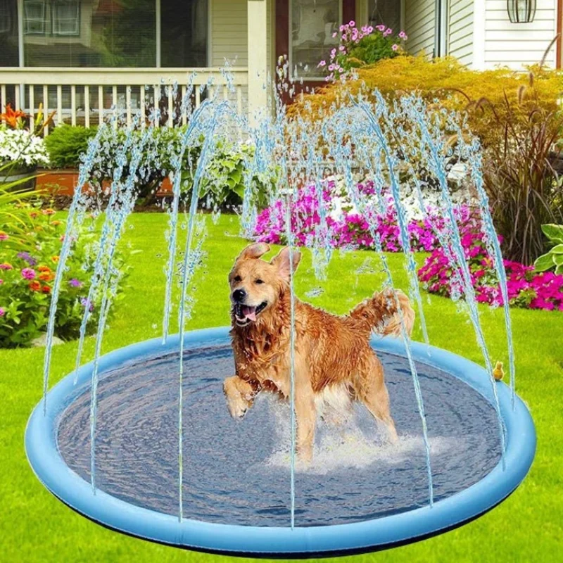 Dog Cat Bed Pet Sprinkler Pad Play Cooling Mat Swimming Pool Inflatable Water Spray Pad Mat Tub Summer Cool Dog Bathtub for Dog
Dog Cat Bed Pet Sprinkler Pad Play Cooling Mat Swimming Pool Inflatable Water Spray Pad Mat Tub Summer Cool Dog Bathtub for Dog