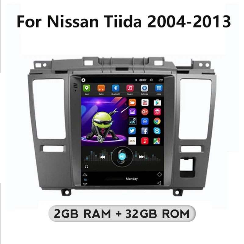 Tesla Screen 2+32GB Car Multimedia GPS Navigation For Nissan Tiida 2004 -2013 Audio Bluetooth Stereo Android 12.0 Tape Recorder
Tesla Screen 2+32GB Car Multimedia GPS Navigation For Nissan Tiida 2004 -2013 Audio Bluetooth Stereo Android 12.0 Tape Recorder