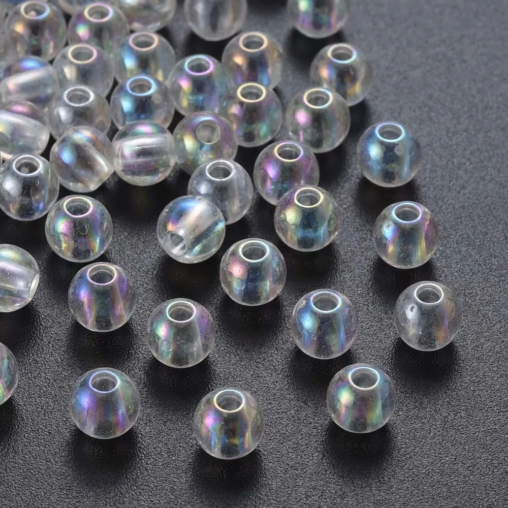 500g Transparent Acrylic Beads AB Color Plated Round Clear 6x5mm Hole: 1.8mm about 4400pcs/500g
500g Transparent Acrylic Beads AB Color Plated Round Clear 6x5mm Hole: 1.8mm about 4400pcs/500g