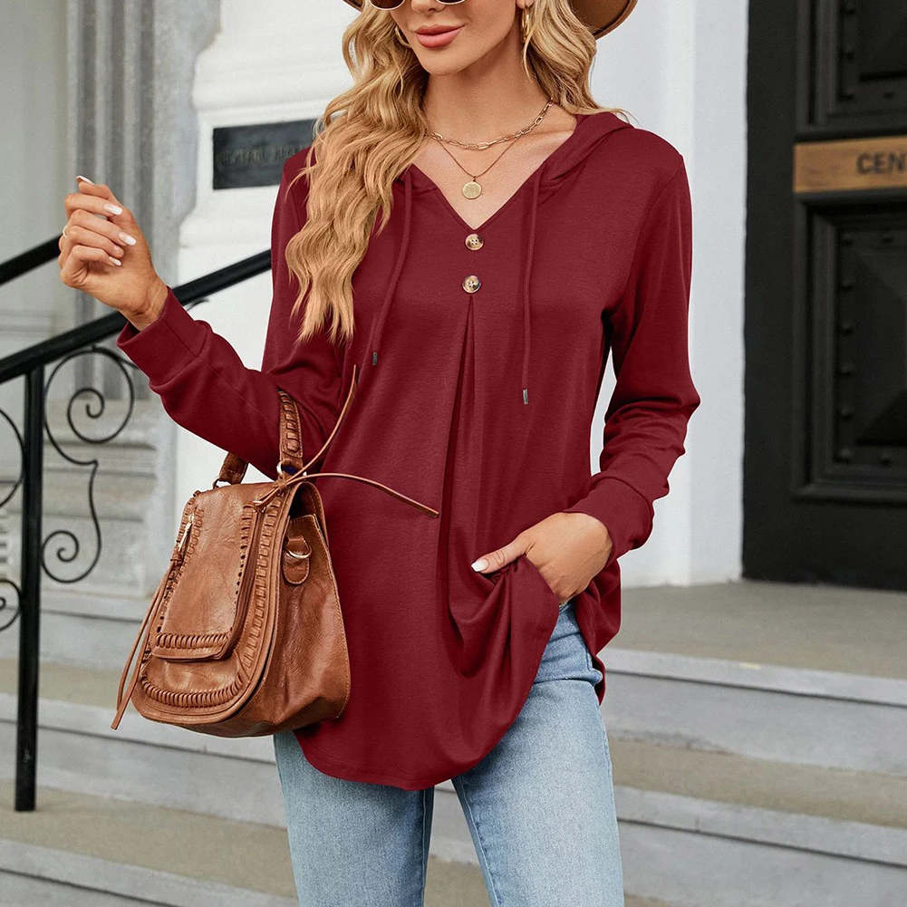 2023 Fashion Ladies Hoodies V Neck T Shirt Women Soft Holiday Long Sleeve Summer Tops Hooded Lazy Style Casual Pullover Shirts
2023 Fashion Ladies Hoodies V Neck T Shirt Women Soft Holiday Long Sleeve Summer Tops Hooded Lazy Style Casual Pullover Shirts