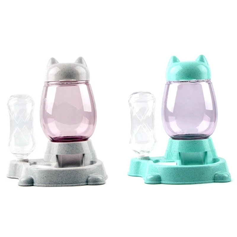 2 Pcs Pet Automatic Feeder Cat Dog Food Dispenser Water Drinking Bowl Feeding Dispenser Pets Supplies, Grey & Green
2 Pcs Pet Automatic Feeder Cat Dog Food Dispenser Water Drinking Bowl Feeding Dispenser Pets Supplies, Grey & Green
