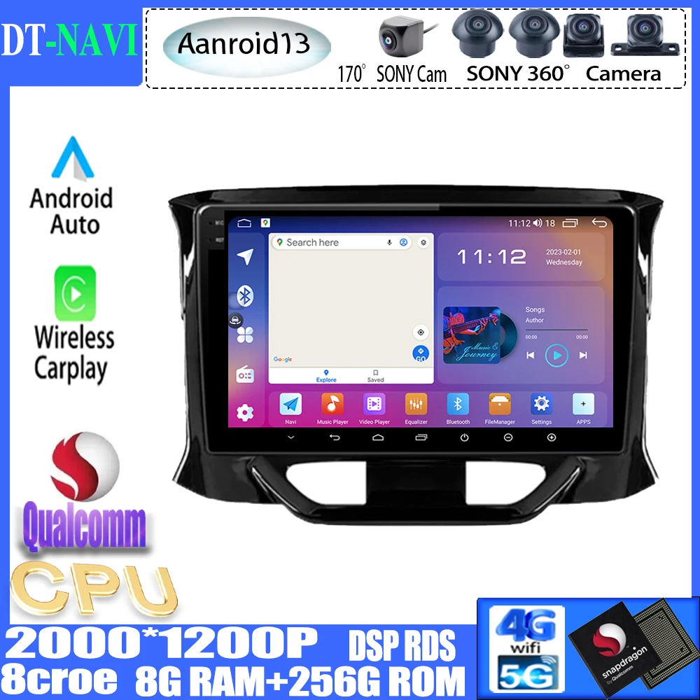 

Автомобильный радиоприемник Qualcomm Android13 Carplay для LADA X Ray Xray 2015-2019, стерео, мультимедийный проигрыватель, навигация GPS 5GWIFI BT, без dvd, 2din