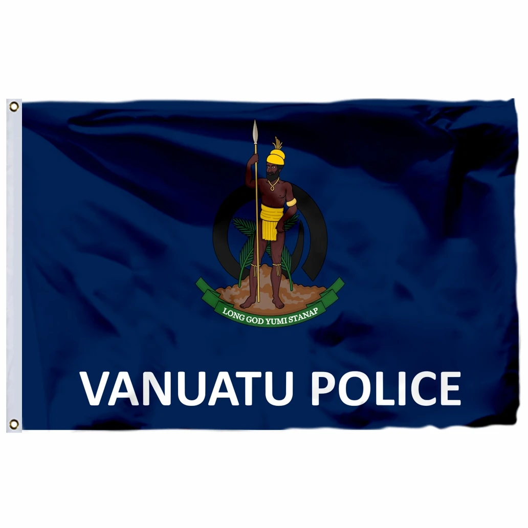 Vanuatu Police Force Flag 3X5FT Banner 90X150CM 21X14CM 3X6FT
Vanuatu Police Force Flag 3X5FT Banner 90X150CM 21X14CM 3X6FT