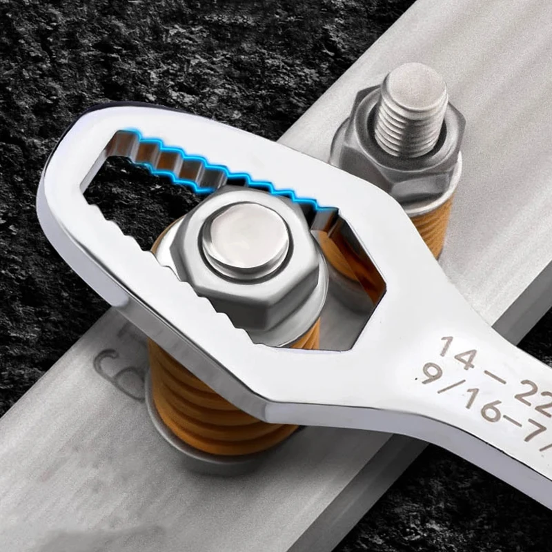 8-22mm Universal Torx Wrench Self-tightening Adjustable Glasses Wrench Board Double-head Torx Spanner Hand Tools for Factory
8-22mm Universal Torx Wrench Self-tightening Adjustable Glasses Wrench Board Double-head Torx Spanner Hand Tools for Factory