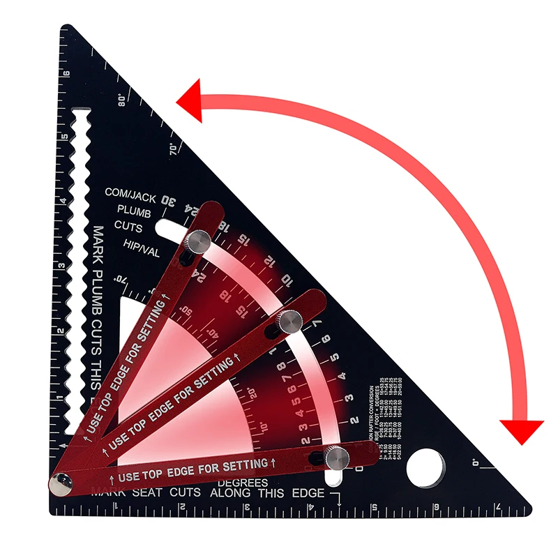 Alloy Inch Angle Protractor Triangle Ruler Multi Angle Positioning Tool Woodworking Line Ruler Measuring Gauge Dropshipping
Alloy Inch Angle Protractor Triangle Ruler Multi Angle Positioning Tool Woodworking Line Ruler Measuring Gauge Dropshipping