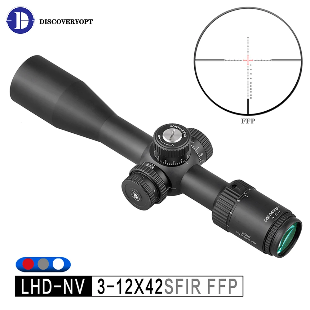 Оптический прицел Discovery для охоты тактическая стрельба 3-12X42SFIR FFP водонепроницаемый ударопрочный 400-950nm Uwb прицел с покрытием
Оптический прицел Discovery для охоты тактическая стрельба 3-12X42SFIR FFP водонепроницаемый ударопрочный 400-950nm Uwb прицел с покрытием
