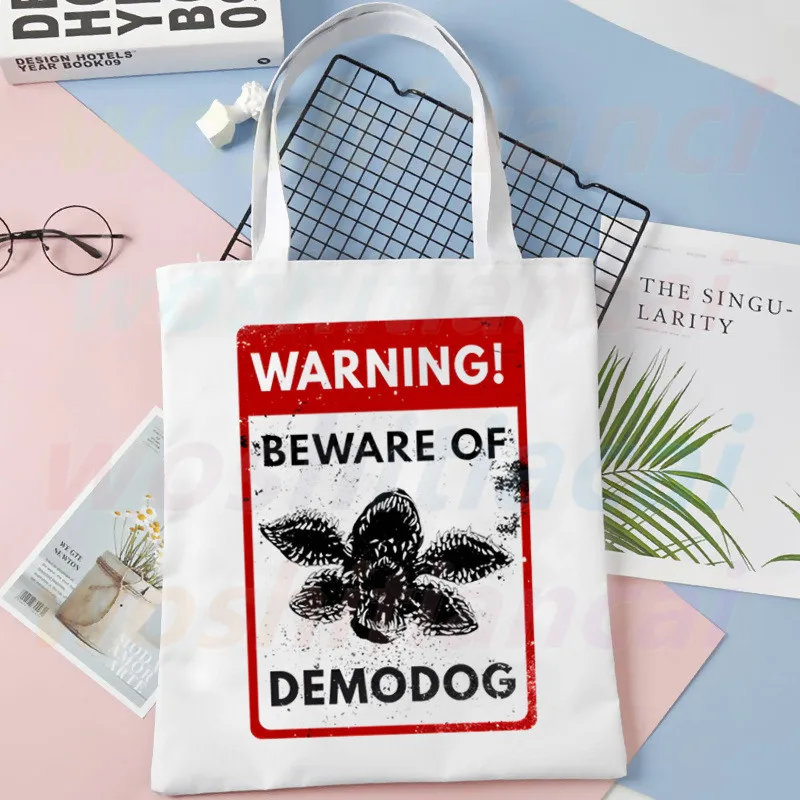 Warning Be Ware Of Demodog Tote Bag Unisex Canvas Bags Shopping Bags Printed Casual Shoulder Bag Foldable
Warning Be Ware Of Demodog Tote Bag Unisex Canvas Bags Shopping Bags Printed Casual Shoulder Bag Foldable