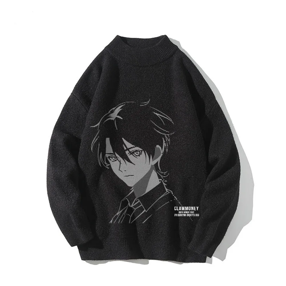 Y2k Harajuku Street Anime Cartoon Print Knit Sweater Gothic Hip Hop Oversized Mock Neck Sweater Korean Fashion Women Clothing
Y2k Harajuku Street Anime Cartoon Print Knit Sweater Gothic Hip Hop Oversized Mock Neck Sweater Korean Fashion Women Clothing