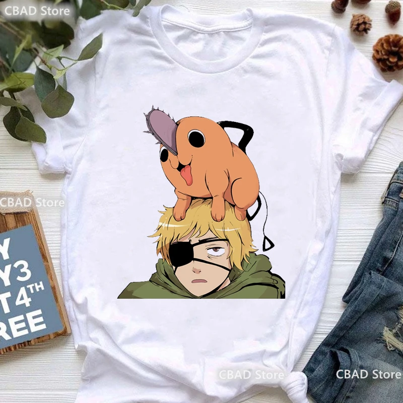 Кавайная Мужская футболка Denji с Бензопилой, футболка аниме для девочек, Аки, хаякама, женская одежда, летняя женская футболка с коротким рукавом, уличная одежда 
Кавайная Мужская футболка Denji с Бензопилой, футболка аниме для девочек, Аки, хаякама, женская одежда, летняя женская футболка с коротким рукавом, уличная одежда